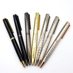 Metal Ballpoint Pen Stationery Wholesale Logo Customized Luxury Gift Premium Set Custom Clips Logo New Arrival Pens With Print