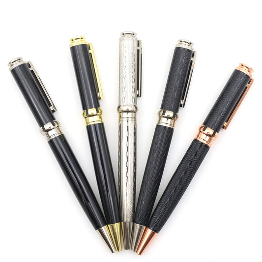 Stationery Wholesale Logo Customized Luxury Metal Ballpoint Gift Premium Pen Set Custom Clips Logo New Arrival Pens With Print