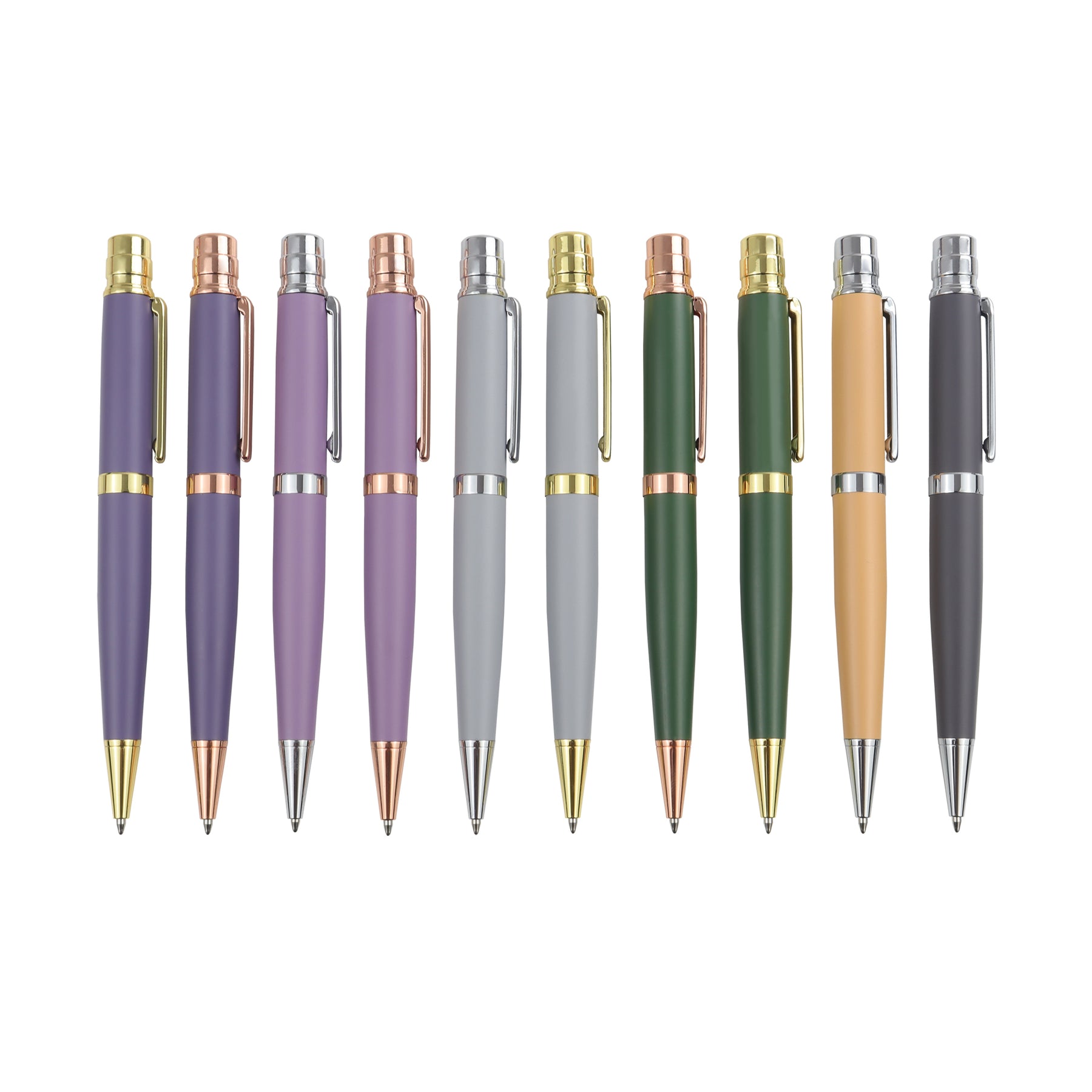 Customized Luxury Metal Ballpoint Gift Premium Pen Set Custom Clips Logo New Arrival Pens With Logo Print Stationery Wholesale