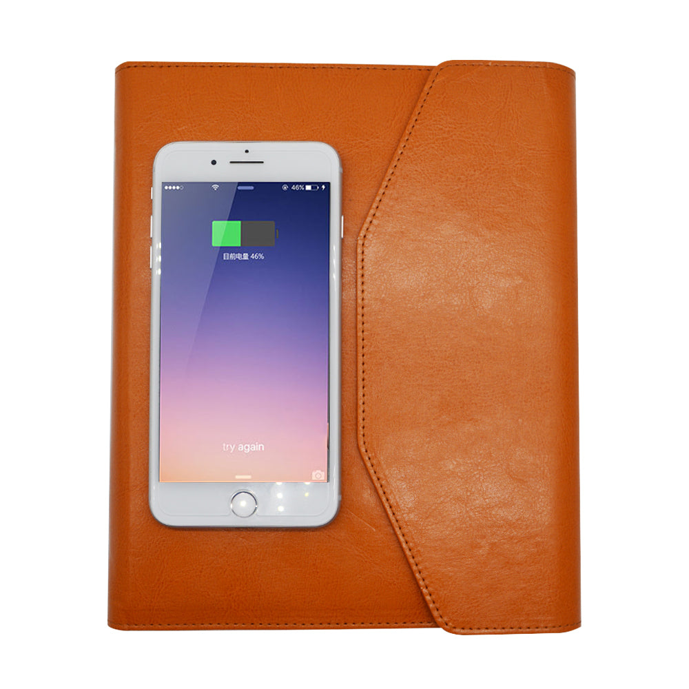 Multi-functional High Quality Business Gift Notebook Smart Notebook Wholesale With Wireless Charging Power Bank 8000mah Notebook