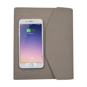 Factory Direct Sales New Designs 8000mah Power Bank Leather Smart Notebook For Business Gift Multi-functional A5 Smart Notebook