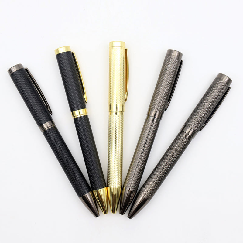 Stationery Wholesale Logo Customized Luxury Metal Ballpoint Gift Premium Pen Set Custom Clips Logo New Arrival Pens With Print