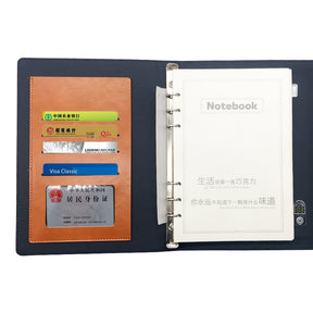 Multi-functional A5 Smart Leather Notebook Business Gift Notebook With Gift Box Power Bank 8000mah Wireless Charging Notebook