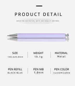 Luxury Gift Premium New Arrival Click Ballpoint Pens Wholesale Stationery Logo Customized Pen Set Custom Clips Logo With Print