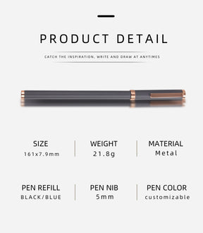 Premium Custom Roller Pen Gifts High Quality New Pen Office Business Hotel Pen Luxury With Box Sets Customized Logo Print