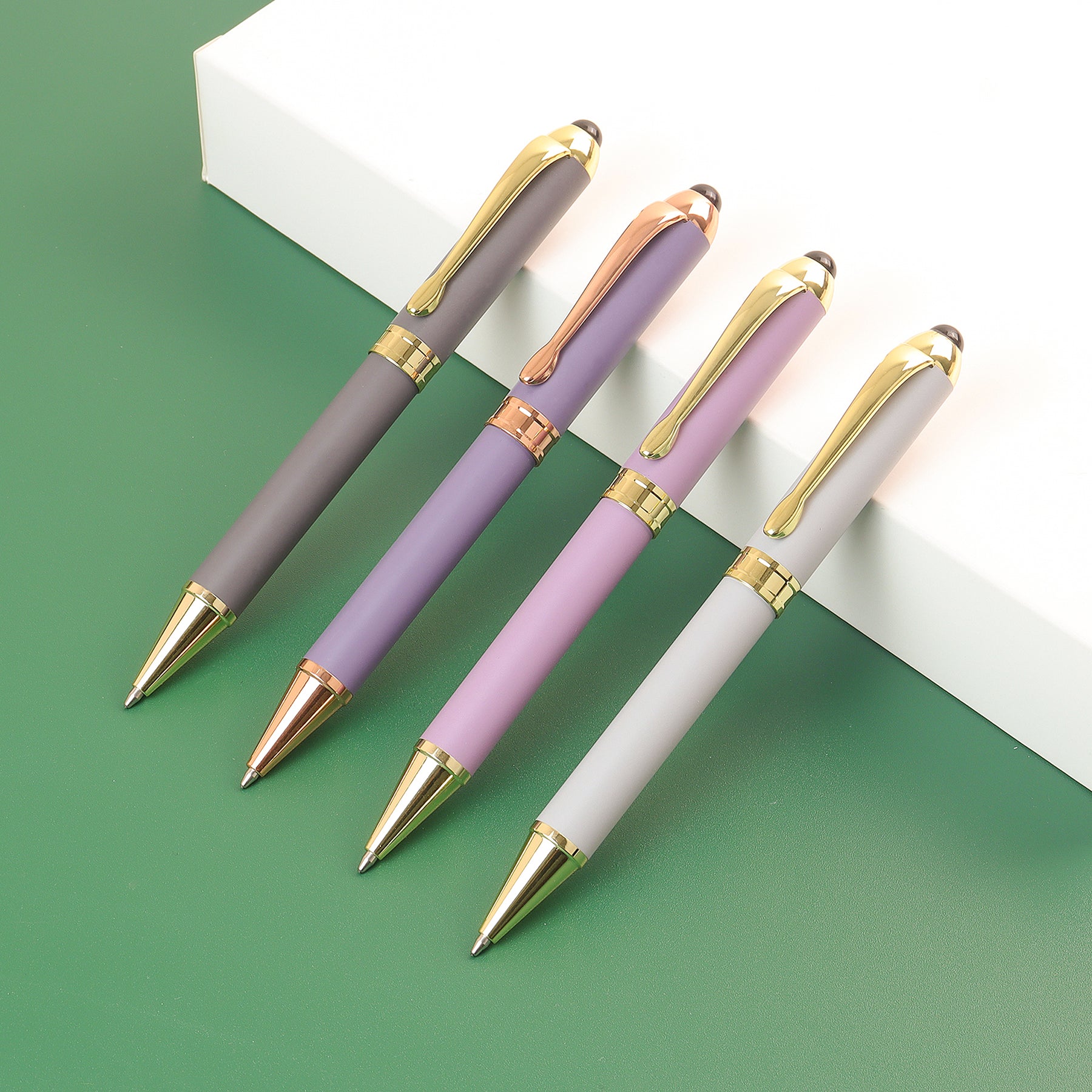 New Arrival Pens Customized Luxury Metal Ballpoint Gift Premium Pen Set Custom Clips Logo With Logo Print Stationery Wholesale