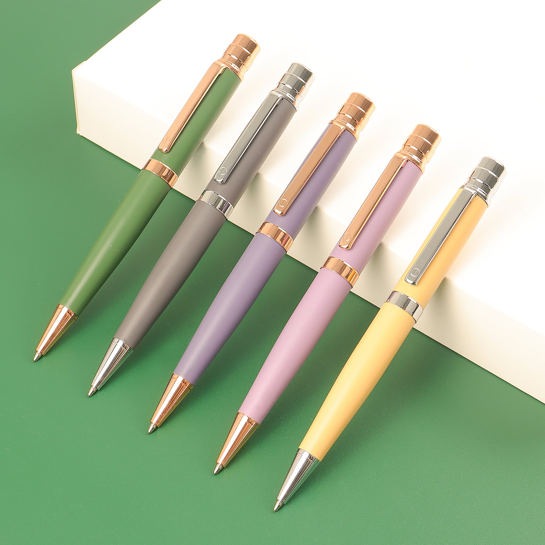 Customized Luxury Metal Ballpoint Gift Premium Pen Set Custom Clips Logo New Arrival Pens With Logo Print Stationery Wholesale