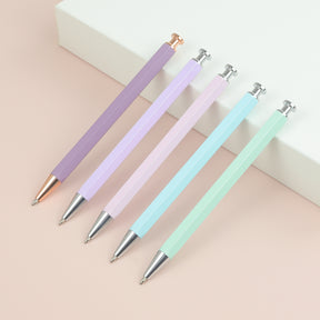 Luxury Gift Premium New Arrival Click Ballpoint Pens Wholesale Stationery Logo Customized Pen Set Custom Clips Logo With Print