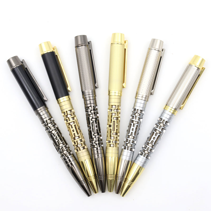 Stationery Wholesale Logo Customized Luxury Metal Ballpoint Gift Premium Pen Set Custom Clips Logo New Arrival Pens With Print