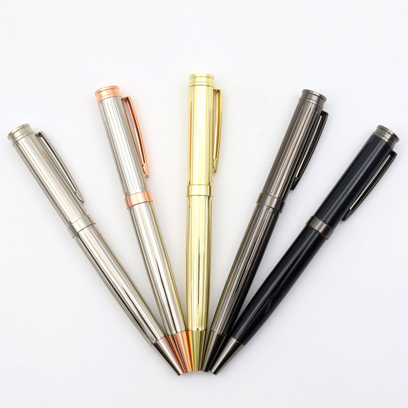 Stationery Wholesale Logo Customized Luxury Metal Ballpoint Gift Premium Pen Set Custom Clips Logo New Arrival Pens With Print