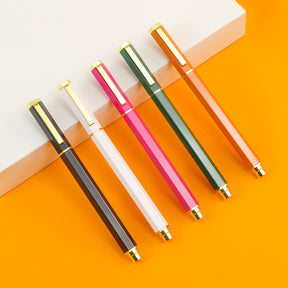 New Arrival Design Wholesale Custom Color Logo Office Writing Lady Gift Pen With Logo Print Set Metal Roller Ball Pen Customized