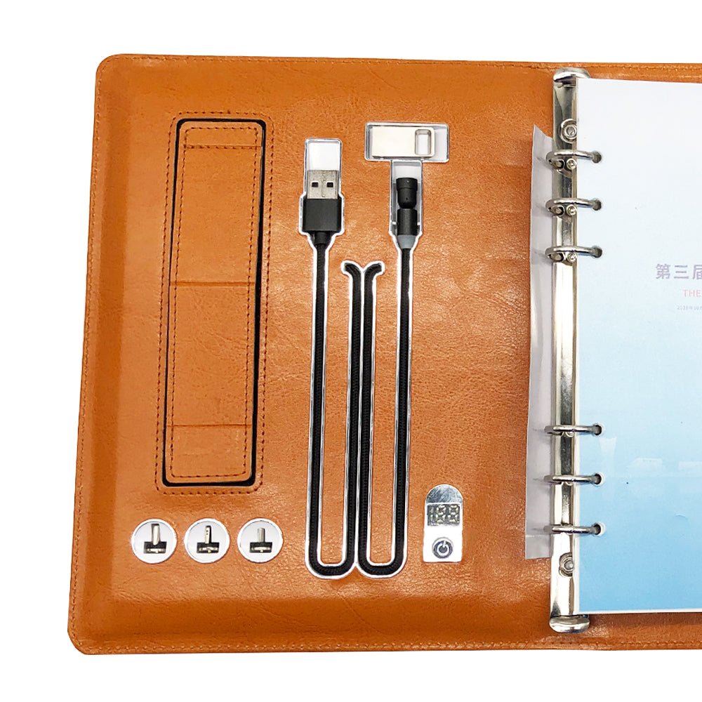 Multi-functional High Quality Business Gift Notebook Smart Notebook Wholesale With Wireless Charging Power Bank 8000mah Notebook