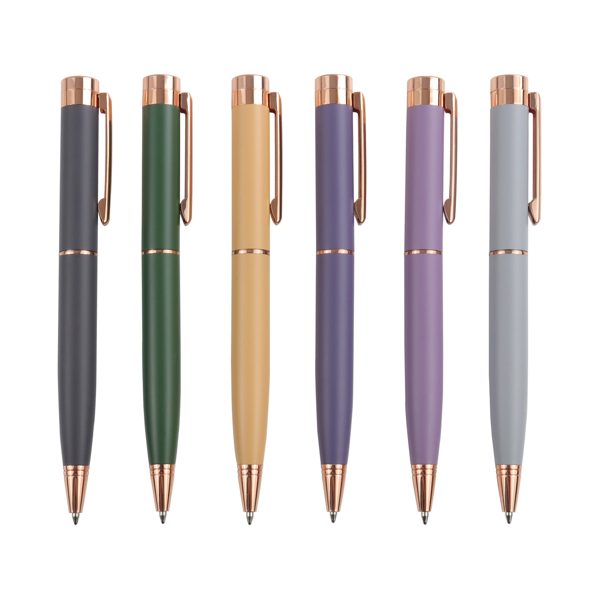 Logo Customized Luxury Metal Ballpoint Gift Premium Pen Set Custom Clips Logo New Arrival Pens With Print Stationery Wholesale