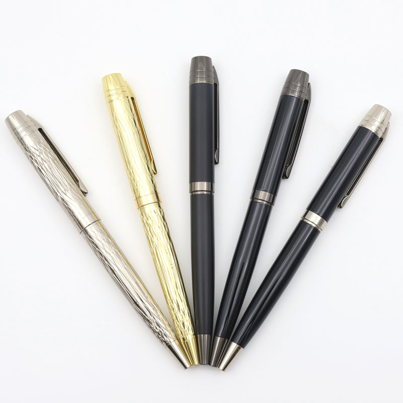 Stationery Wholesale Logo Customized Luxury Metal Ballpoint Gift Premium Pen Set Custom Clips Logo New Arrival Pens With Print