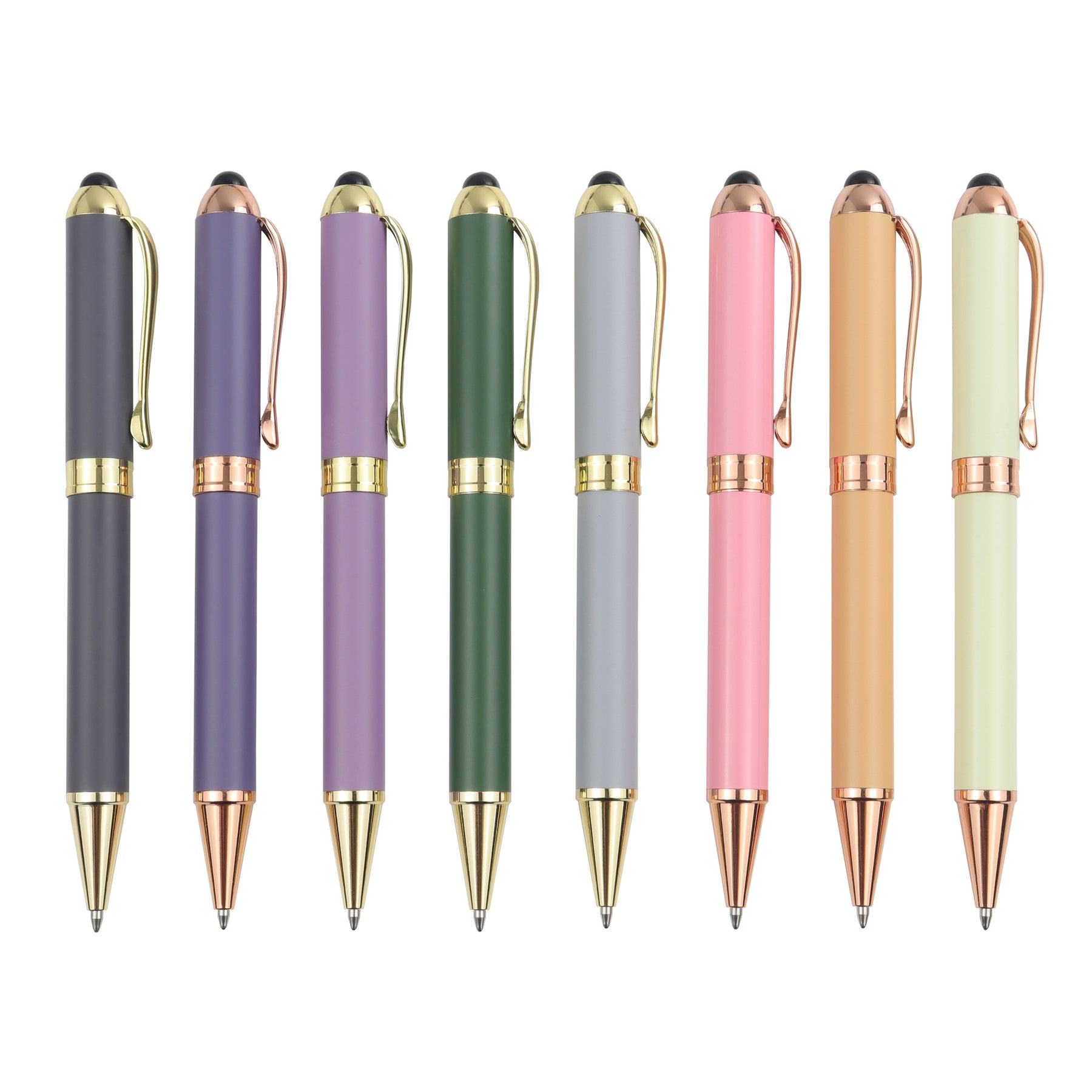 New Arrival Pens Customized Luxury Metal Ballpoint Gift Premium Pen Set Custom Clips Logo With Logo Print Stationery Wholesale